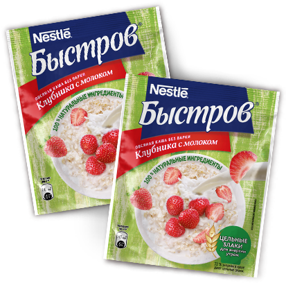 Клубника с молоком