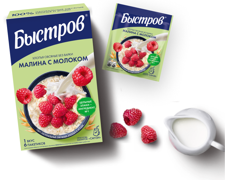Малина с молоком
